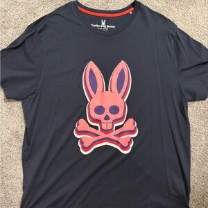 Psycho Bunny Black T-Shirt with White Logo